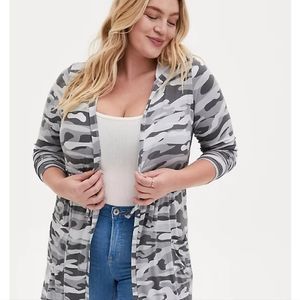 Super soft hooded cardigan
